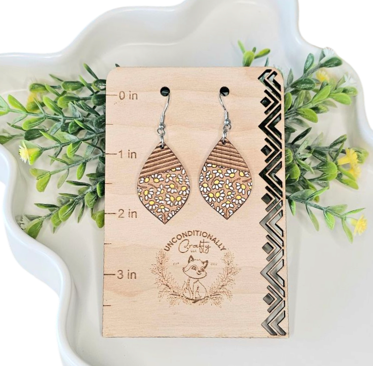 Daisy Stripe Earrings