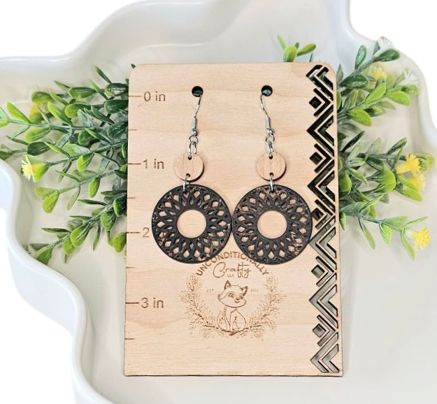 Geometric Circle Earrings