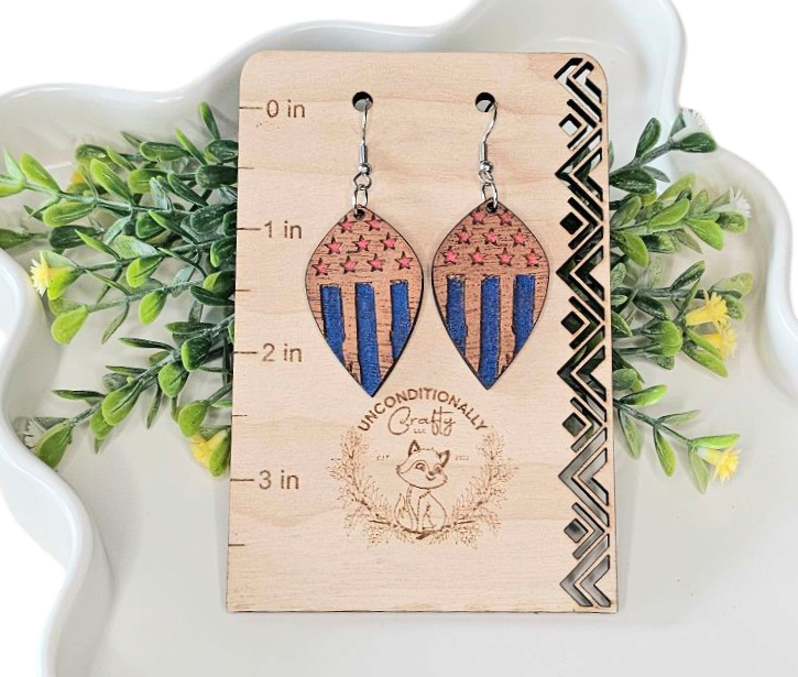 American Flag Earrings