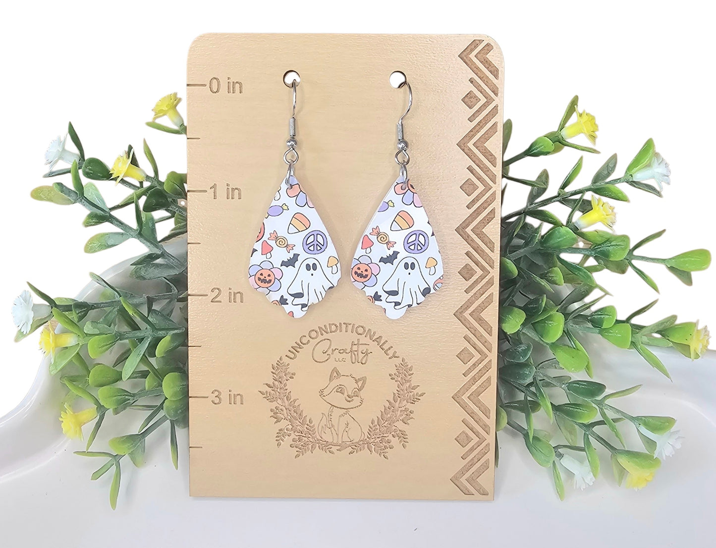 Groovy Ghost Earrings