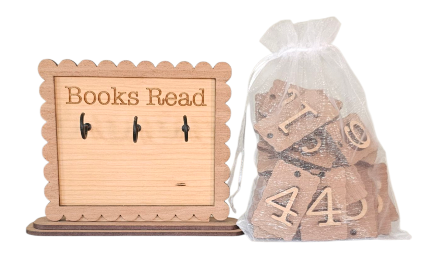 Books Read Counter Decor