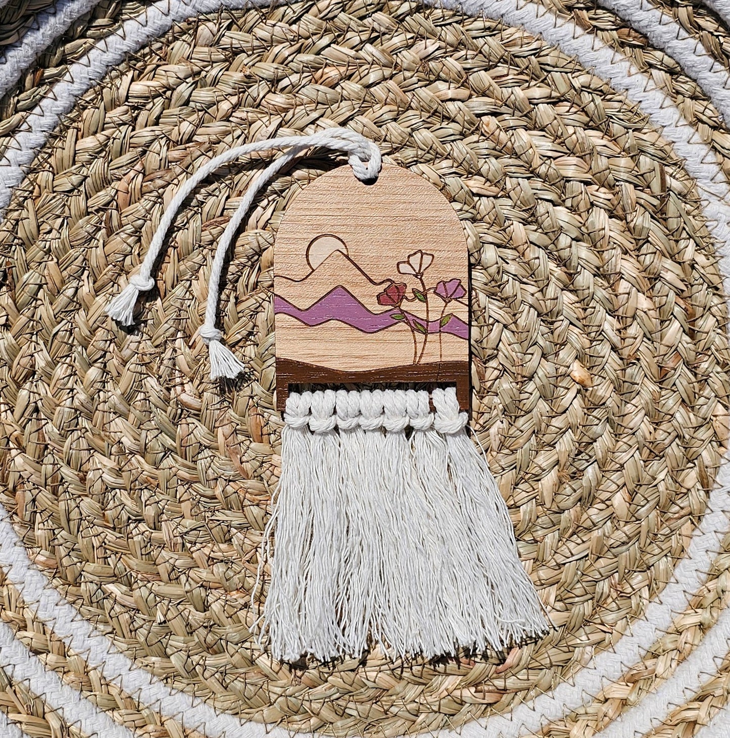 Boho Mountain Car Charm