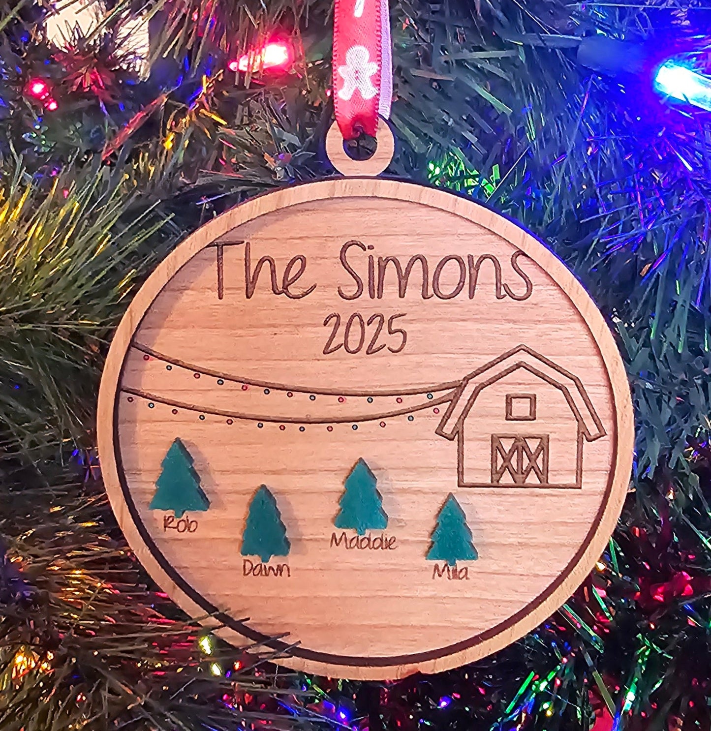 2025 Personalized Family Christmas Ornament