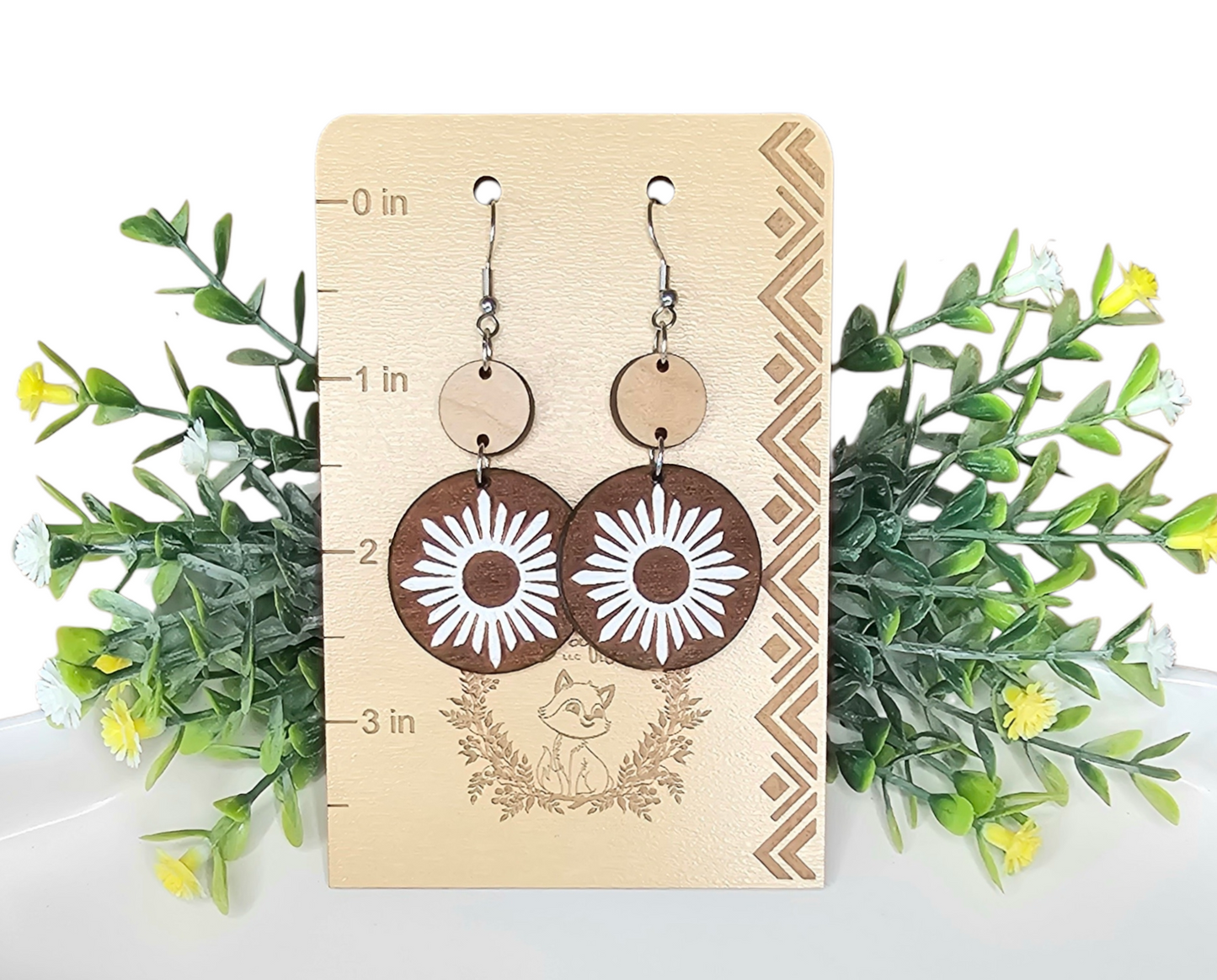 Boho Sunbdurst Dangle Earrings