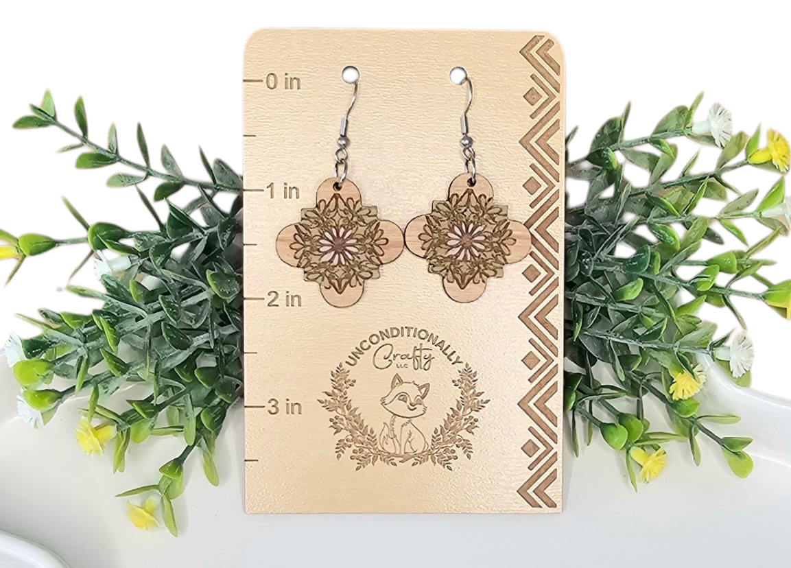 Floral Mandala Earrings