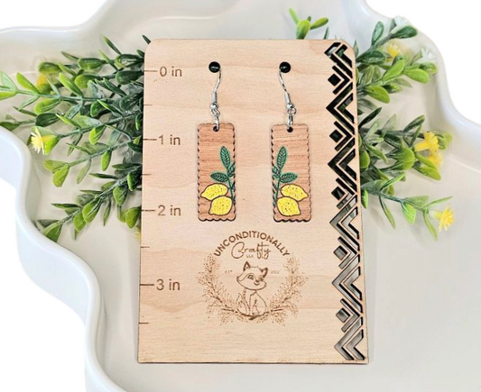 Lemon Bar Earrings
