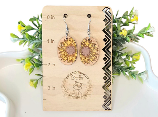 Sunflower Earrings Done 3 Ways