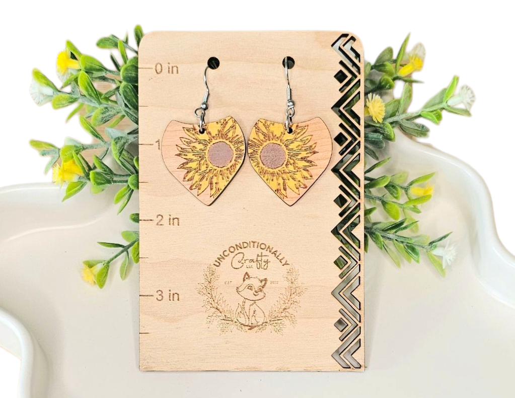 Sunflower Earrings Done 3 Ways