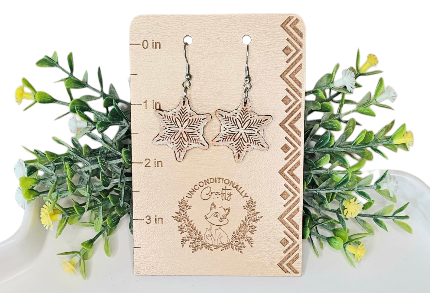 Vintage Snowflake Earrings