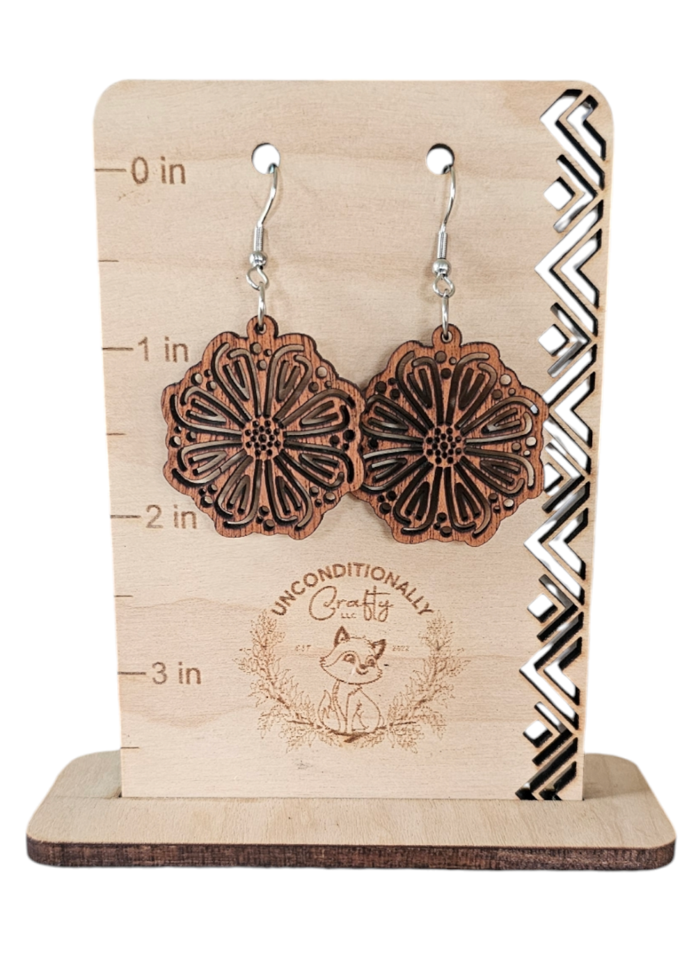 Abstract Daisy Cutout Earrings