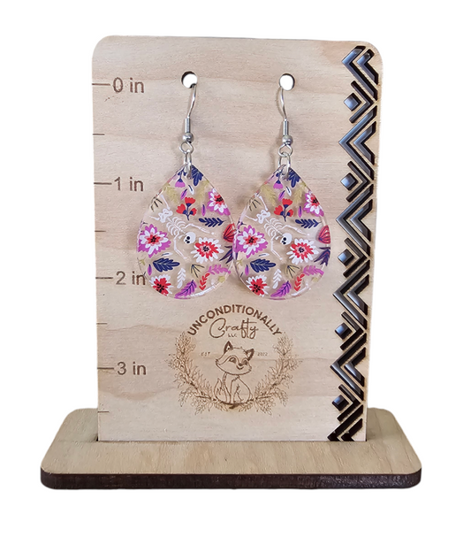 Floral Skeleton Earrings