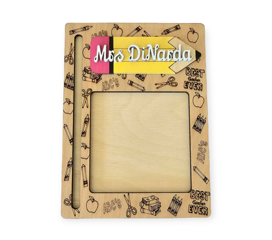 Personalized Teacher Sticky Notepad Holder, Teacher Appreciation Gift