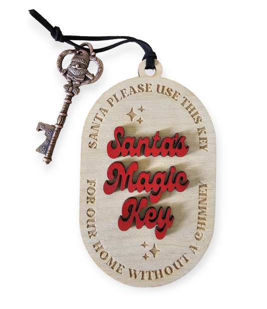 Santa Key Christmas Ornament