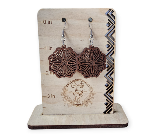 Abstract Daisy Cutout Earrings