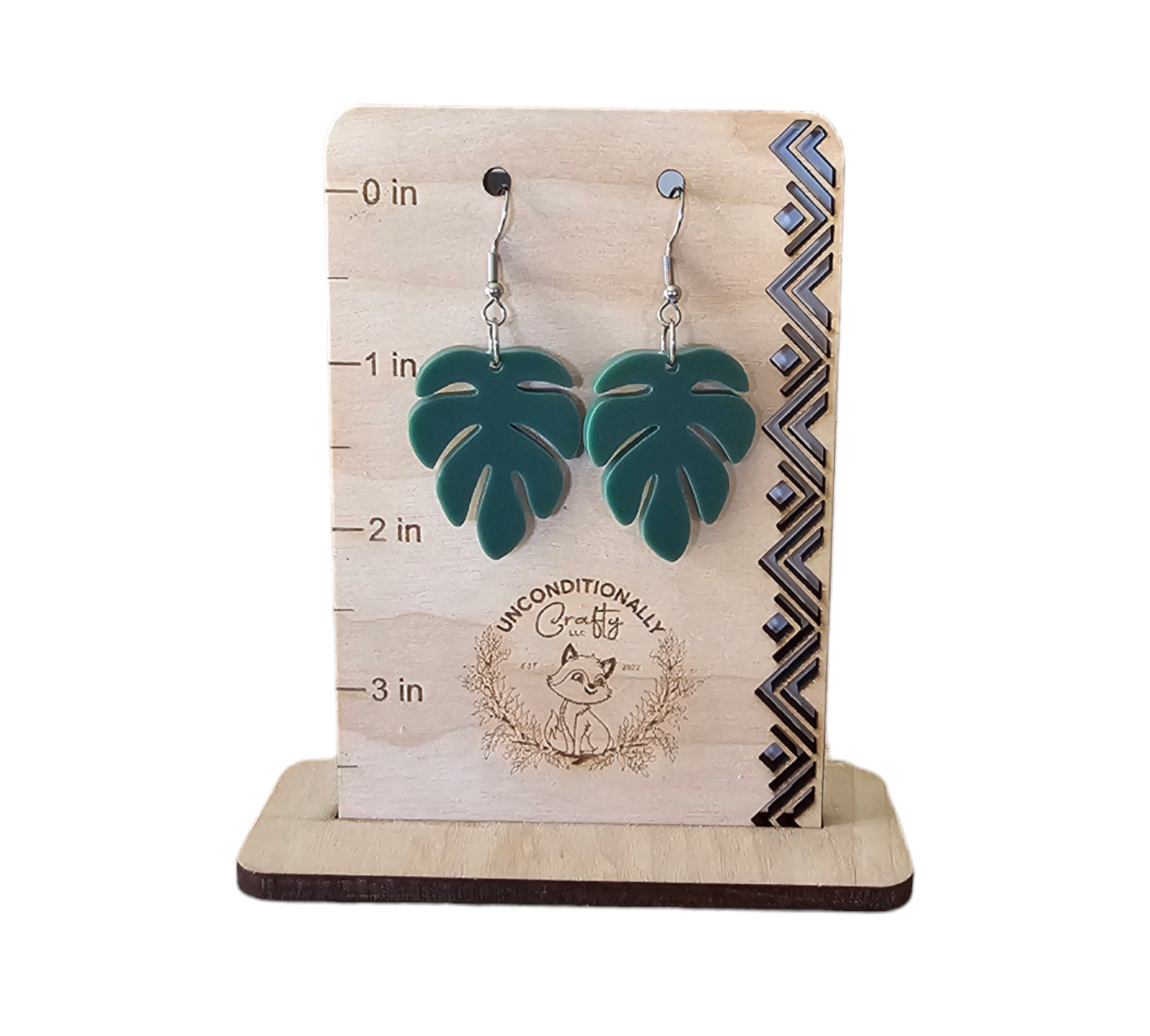 Monstera Earrings