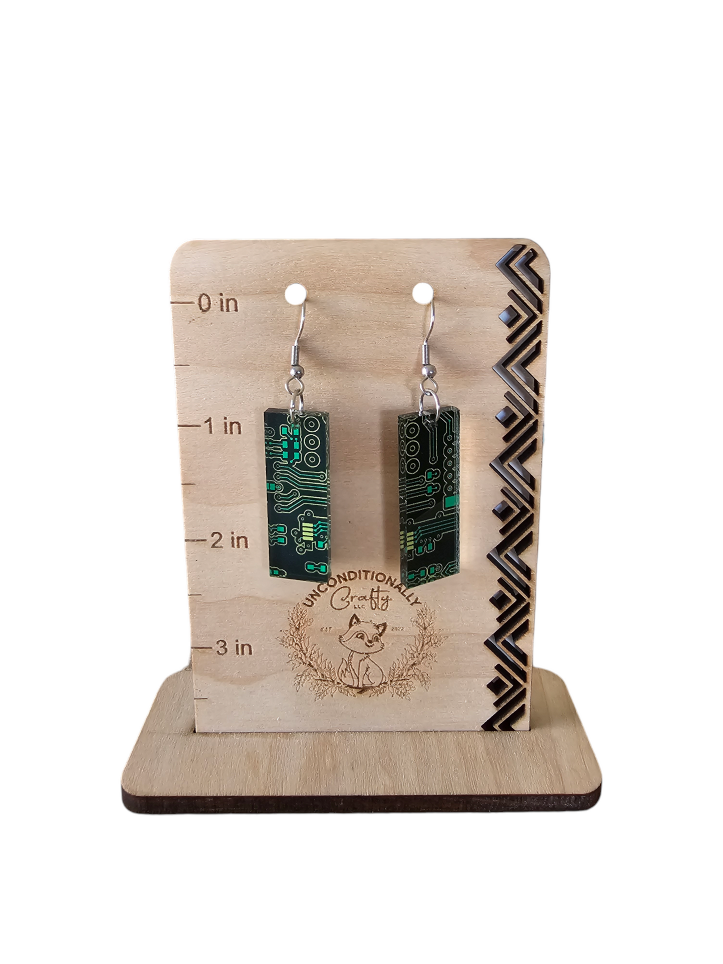 Circuit Board Earrings