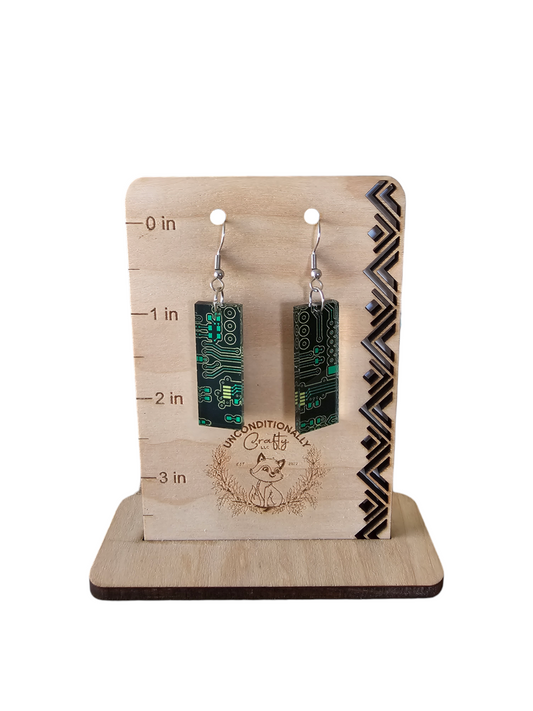 Circuit Board Earrings