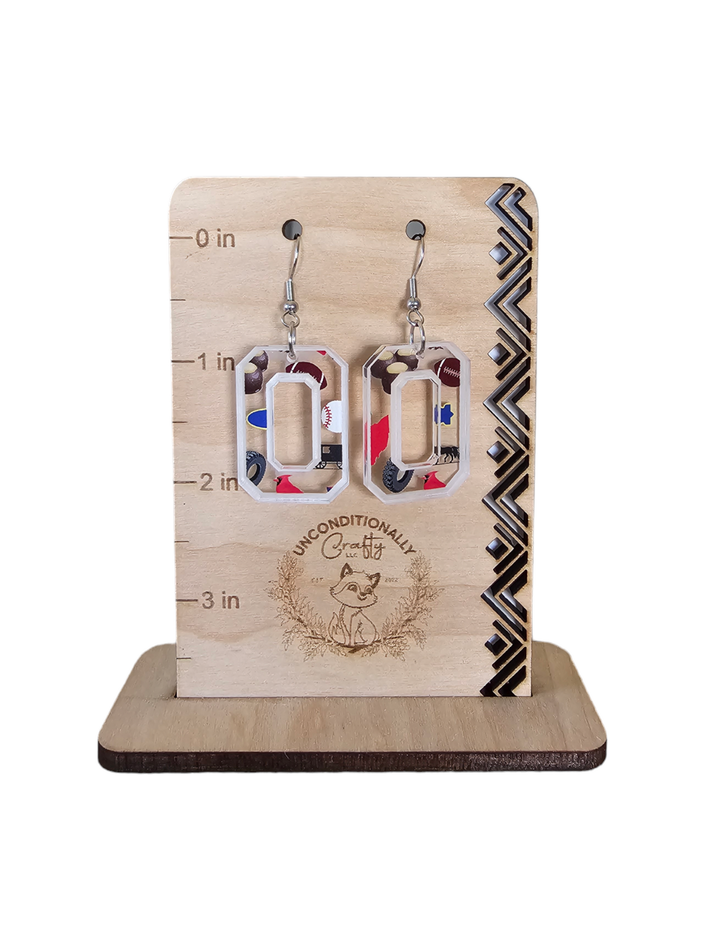 Ohio Print Earrings