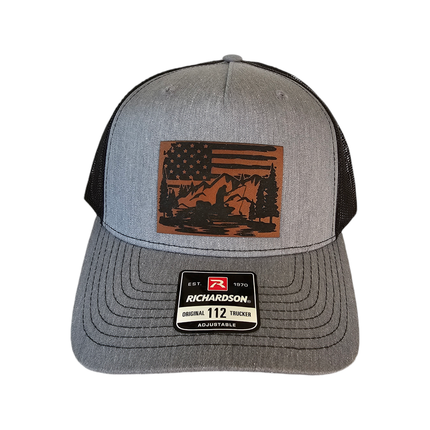 Richardson Adult 112 Trucker Hat with Leathette Patch