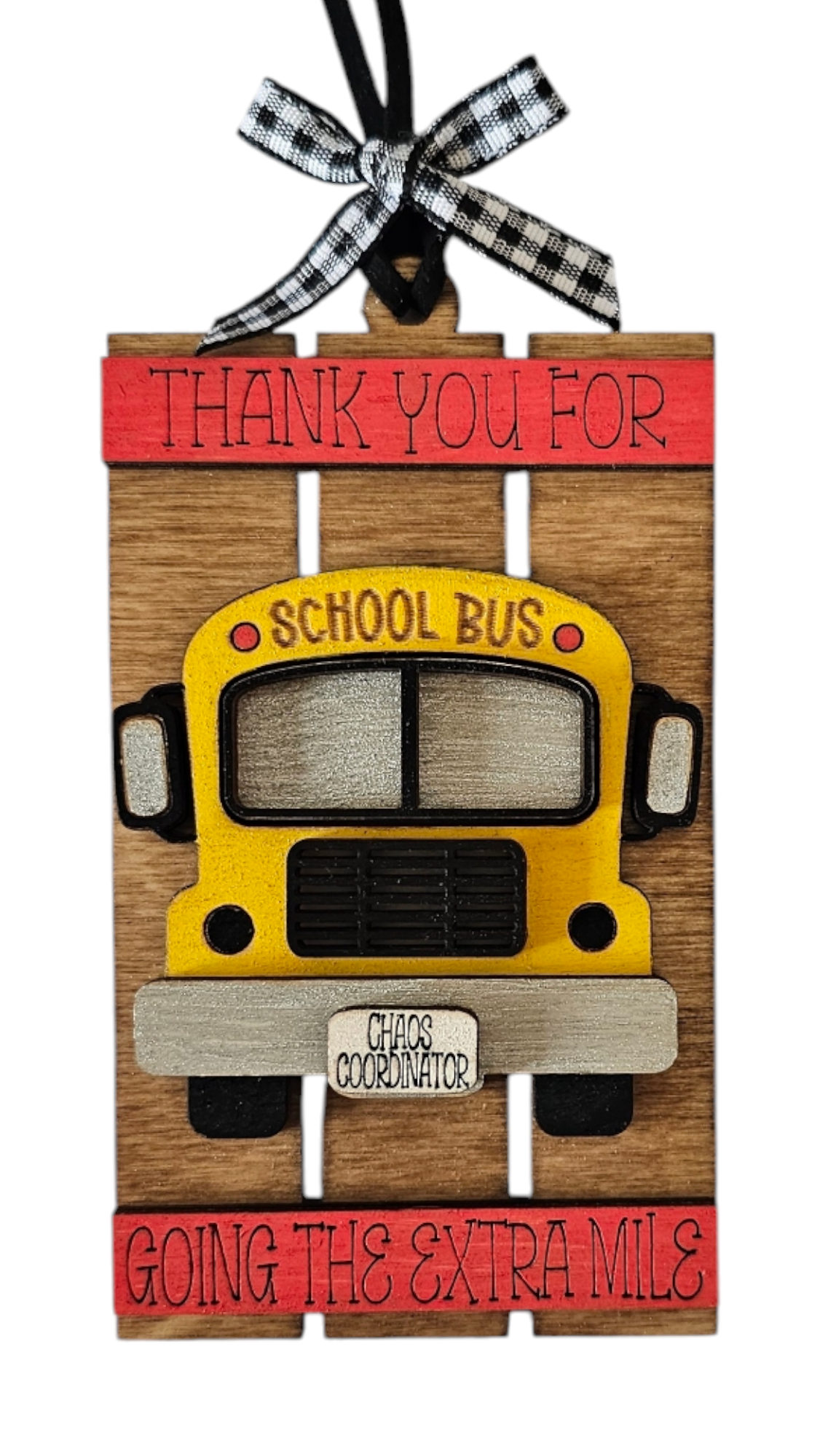 Teacher and Bus Driver Apperciation Ornaments