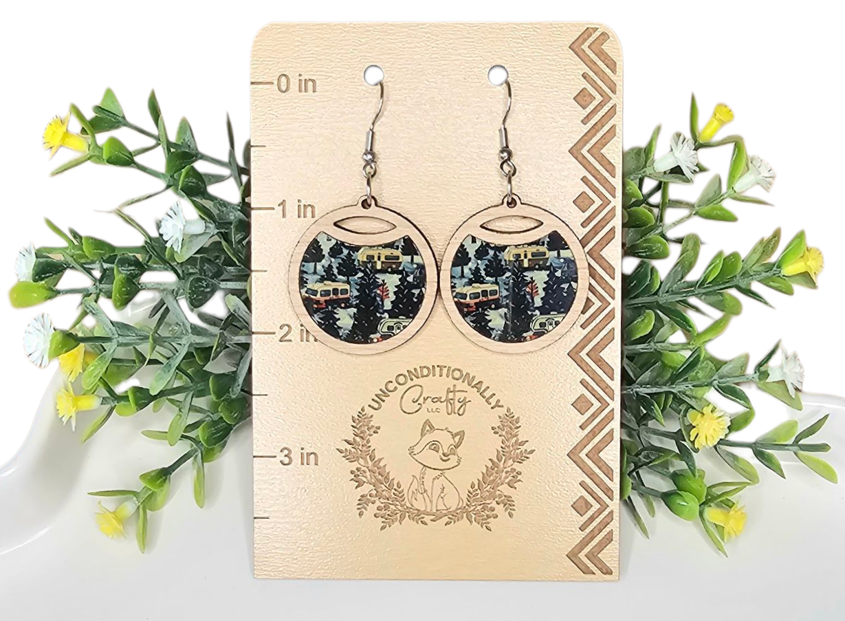 Cozy Holiday Camper Earrings