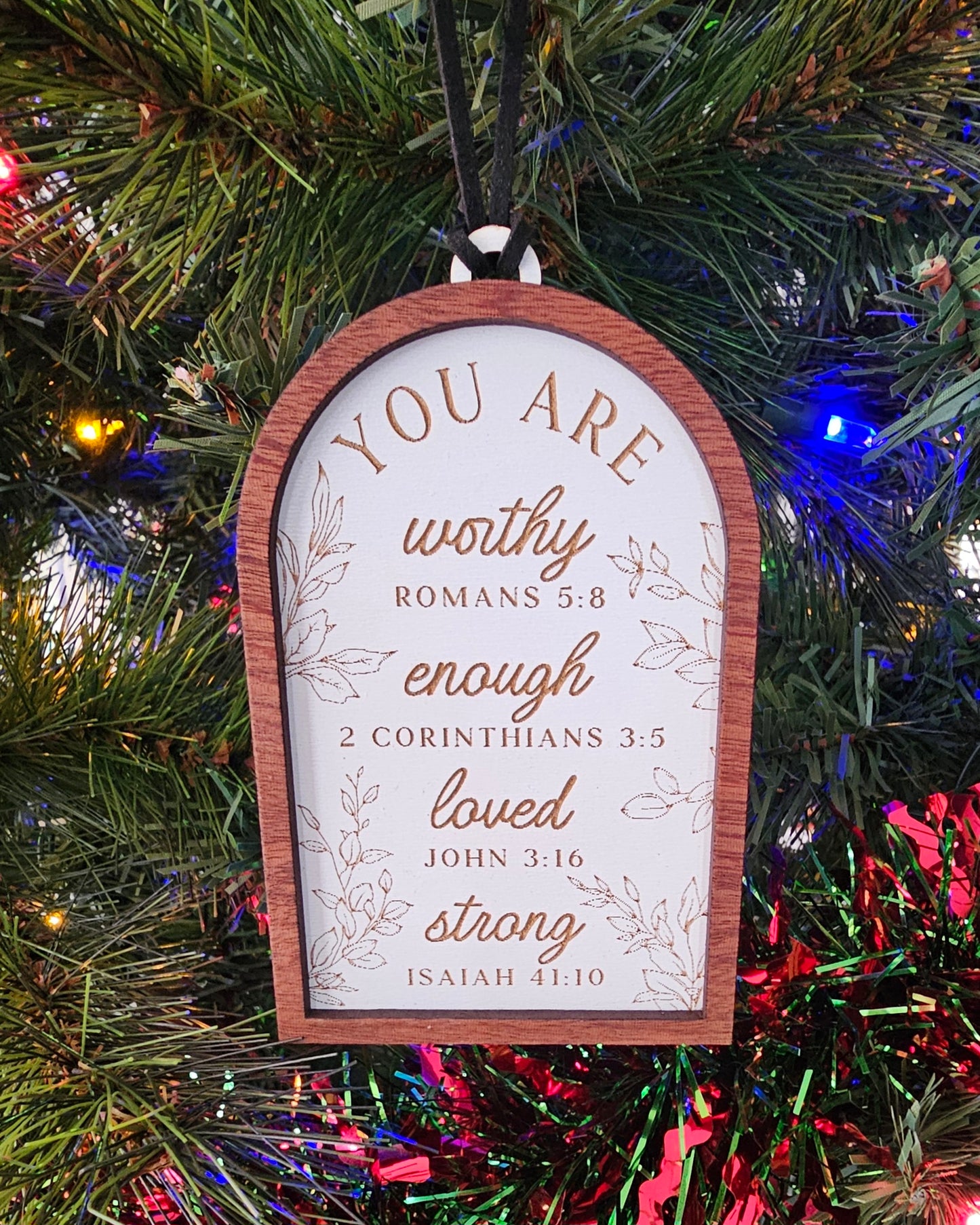 Bible Verse Affirmation Ornament