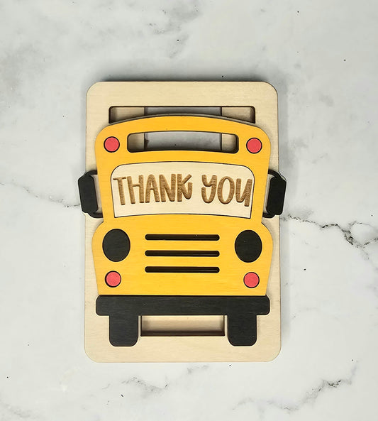 Bus Driver Gift Card Holder