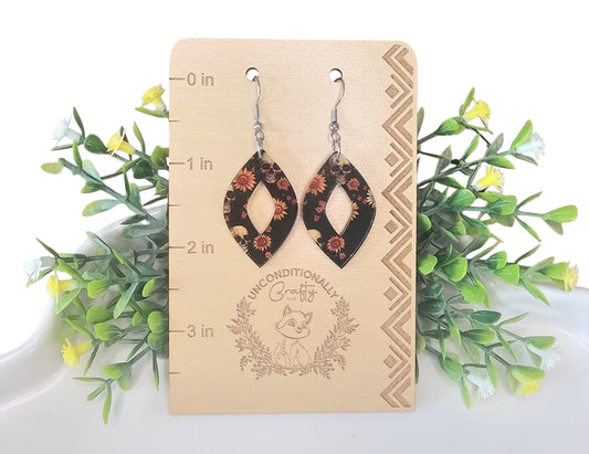 Skulls and Sunflowers Earrings