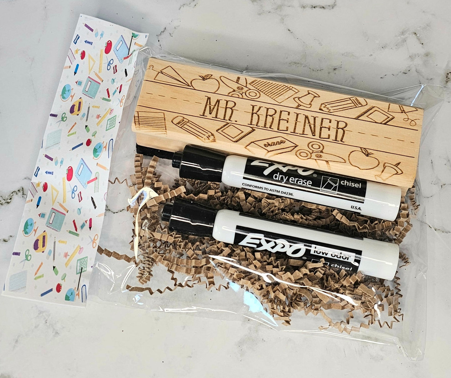 Personalized Teacher Dry Erase Gift Set