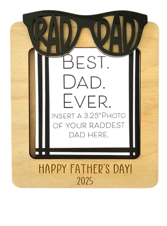 Rad Dad Picture Frame Magnet