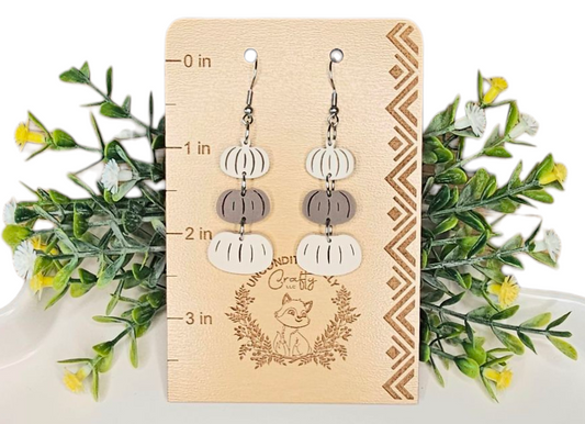 Fall Pumpkin Trio Earrings