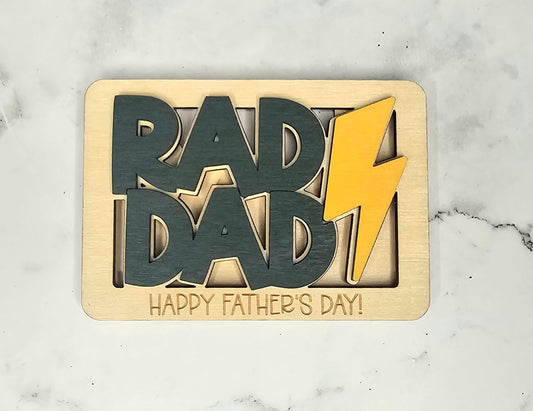 Rad Dad Fathers Day Gift Card Holder