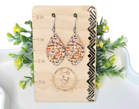 Spooky Halloween Symbols Earrings