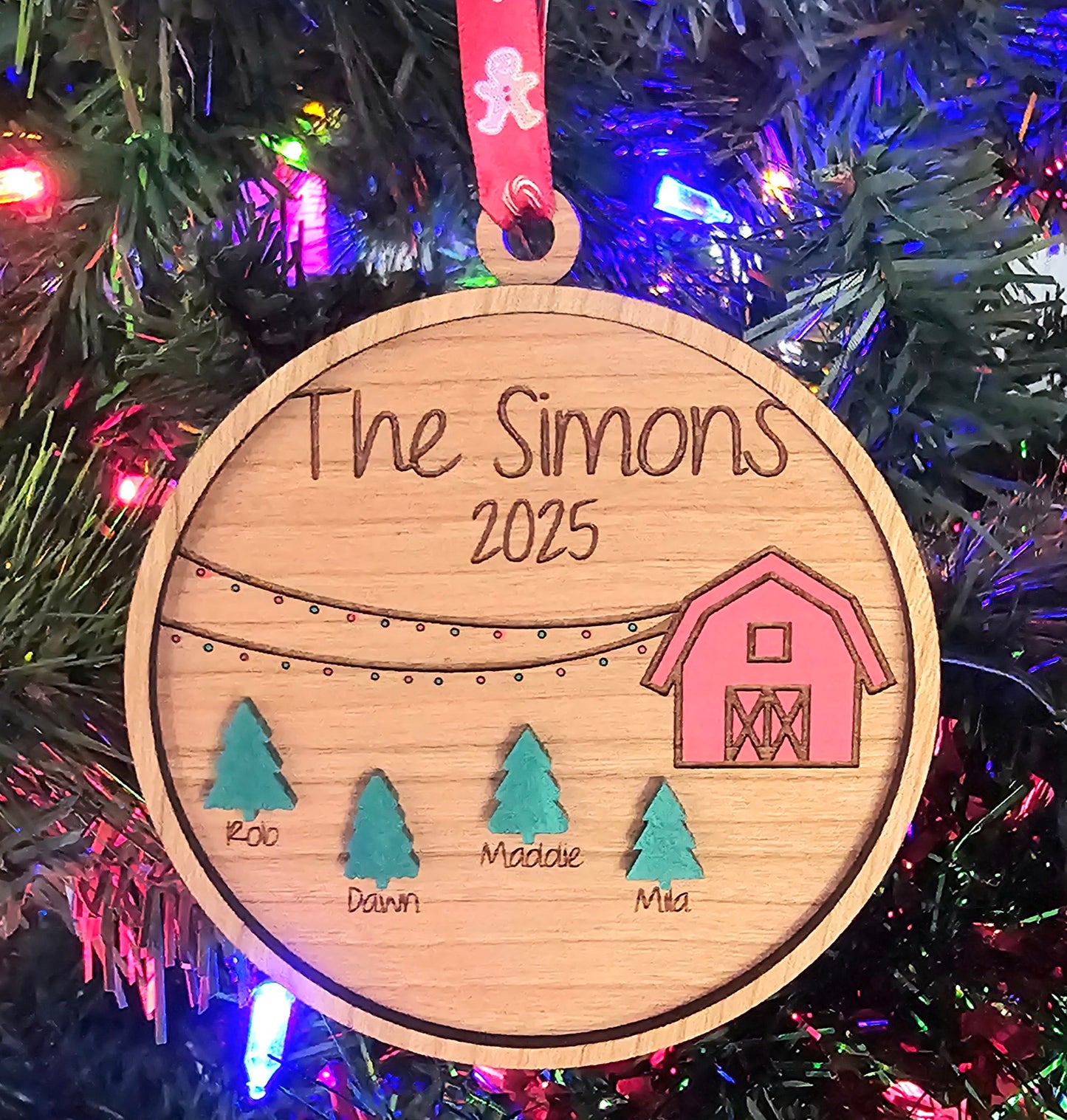 2025 Personalized Family Christmas Ornament