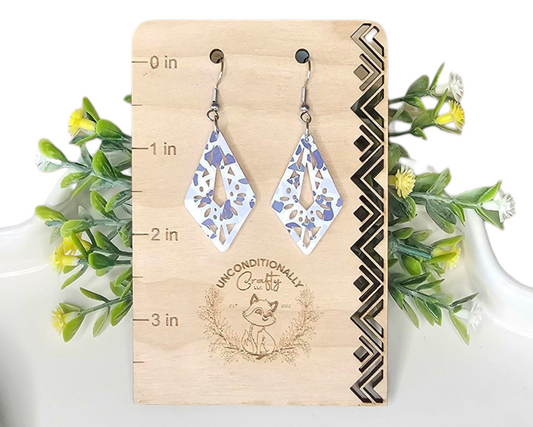 Diamond Shaped Cutout Earrings