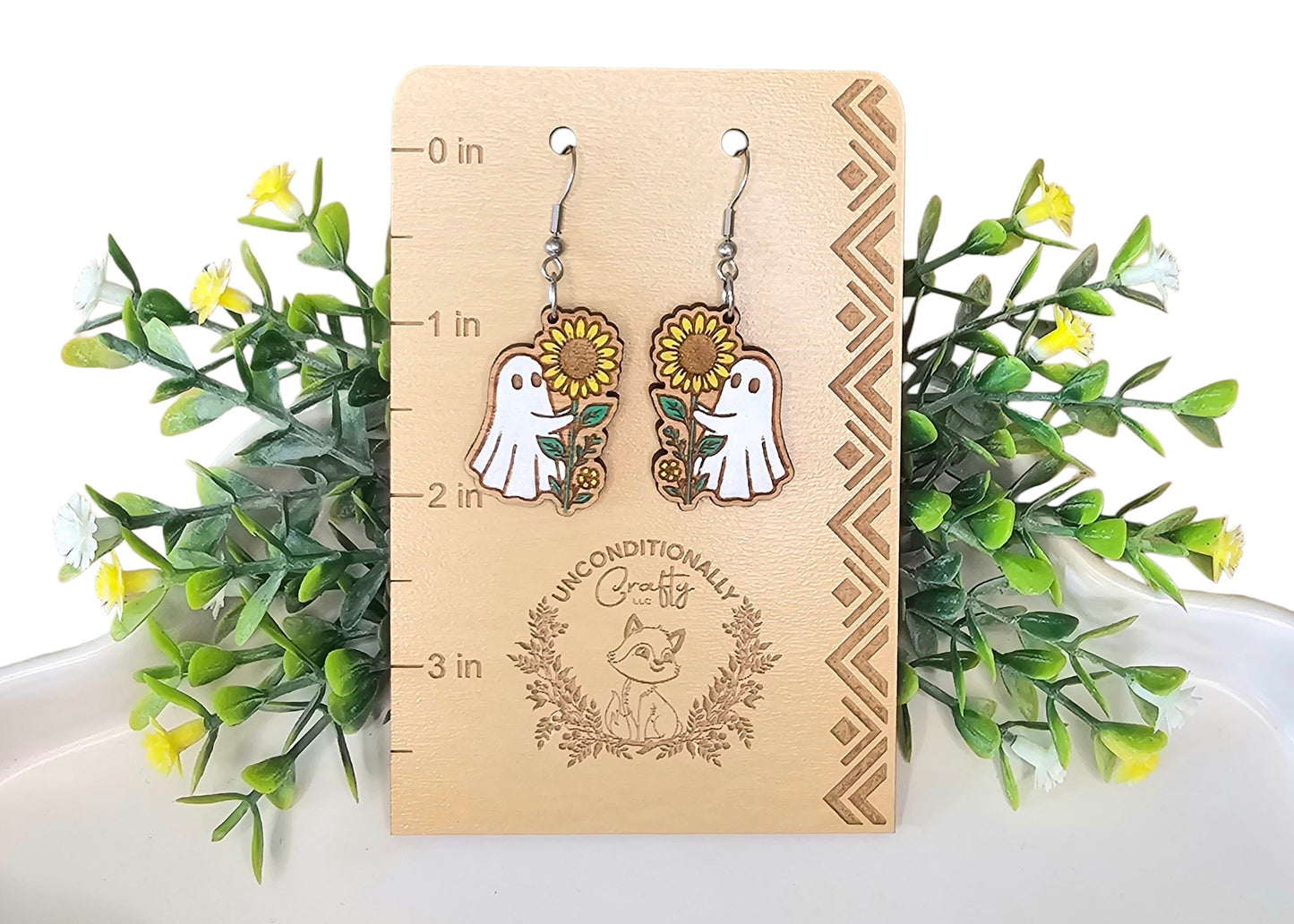 Sunflower Ghosty Earrings