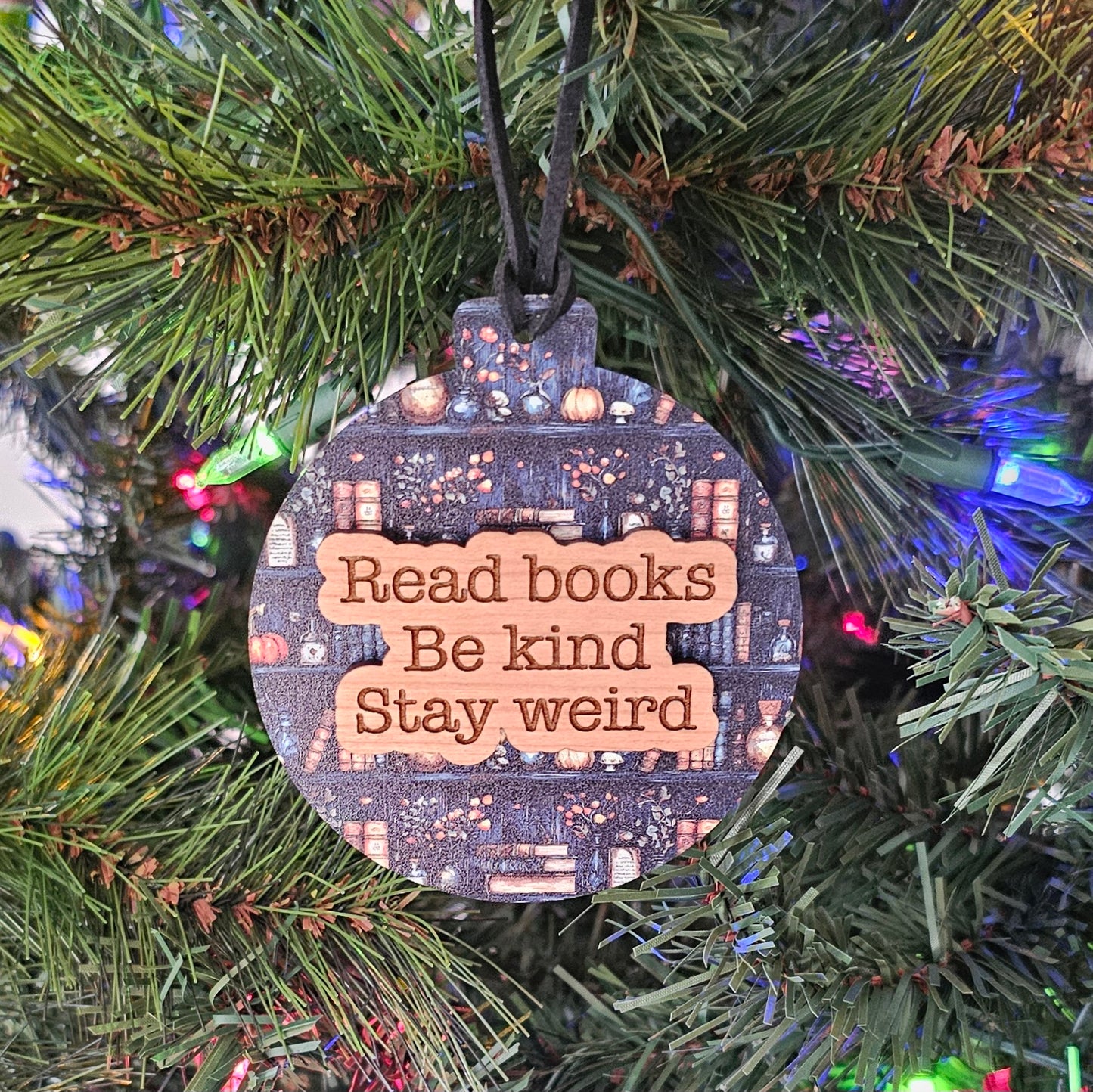 Read Books and Be Weird Ornament