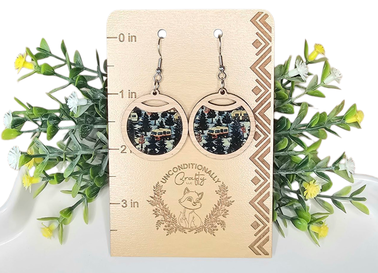 Cozy Holiday Camper Earrings