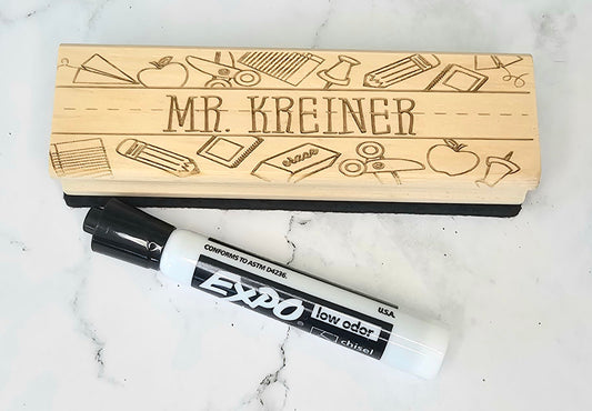Personalized Teacher Dry Erase Gift Set