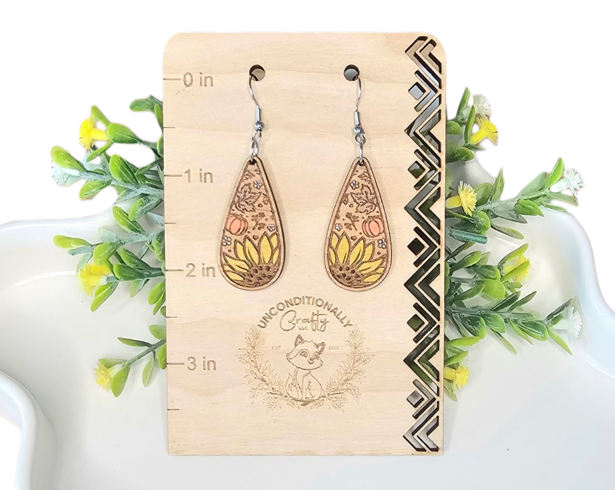 Fall Sunflower Earrings