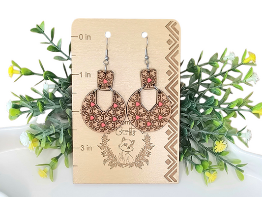 Scattered Heart Burst Earrings