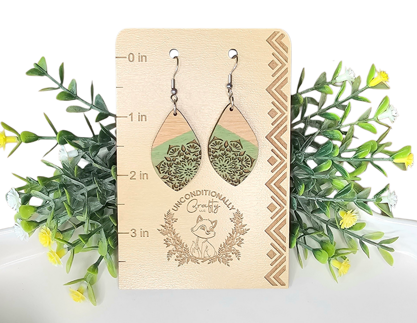 Rounded Madala Drop Earrings