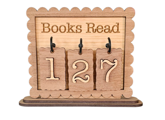 Books Read Counter Decor