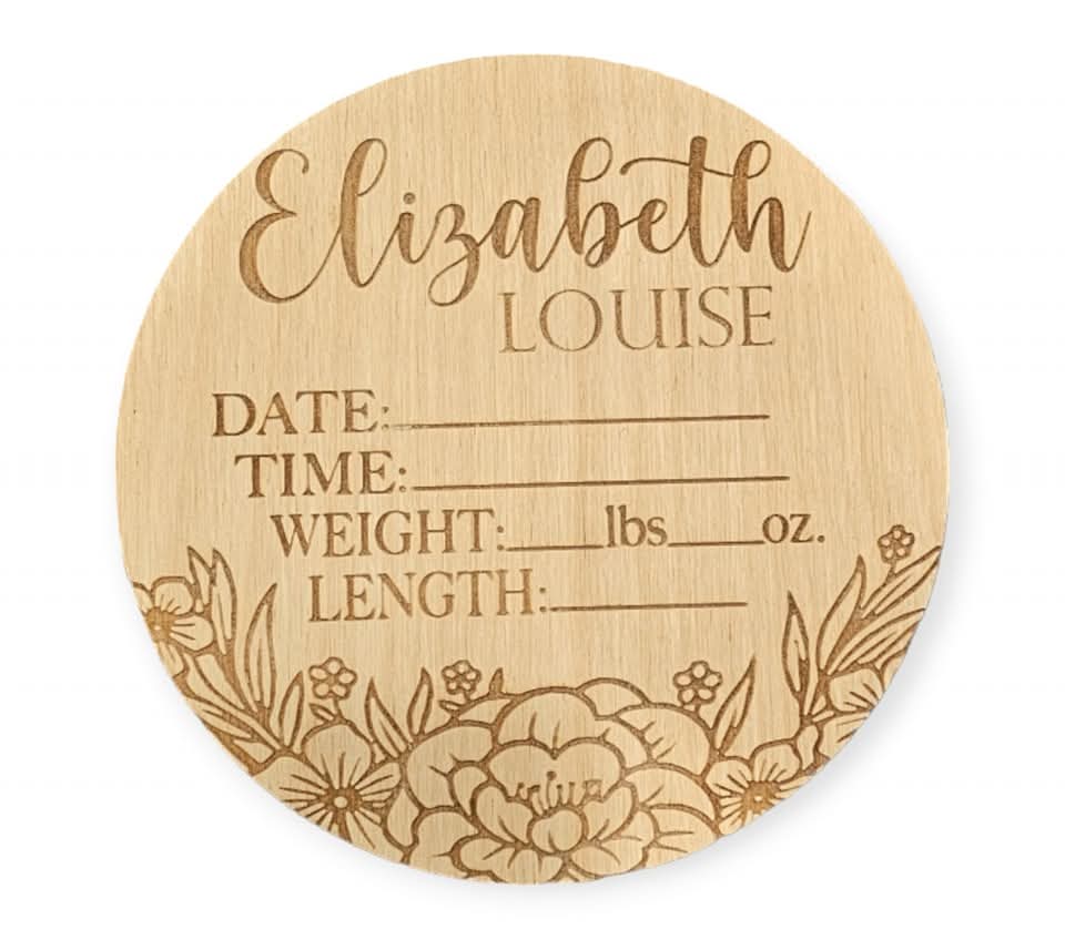 Personalized Birth Announcment Sign