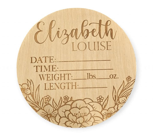 Personalized Birth Announcment Sign